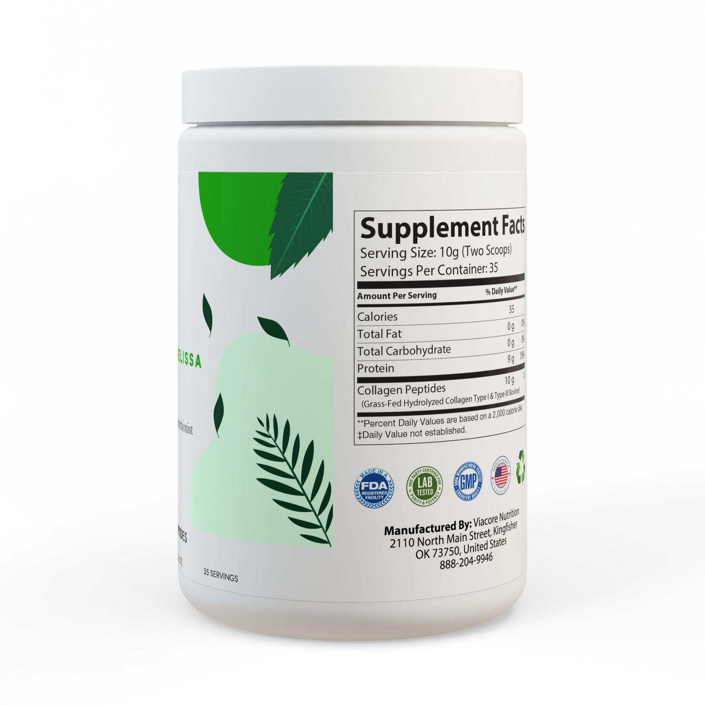 Collagen Peptides Type I & III Supplement (350g, 12.3oz)