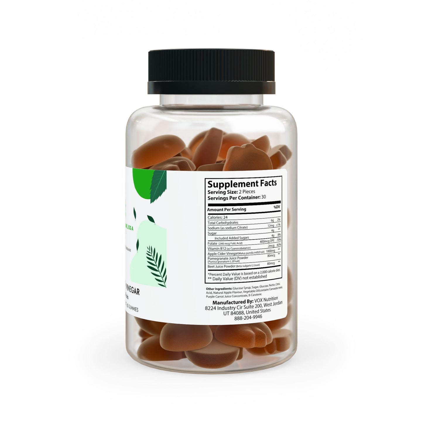Apple Cider Vinegar Gummies (60 Gummies)