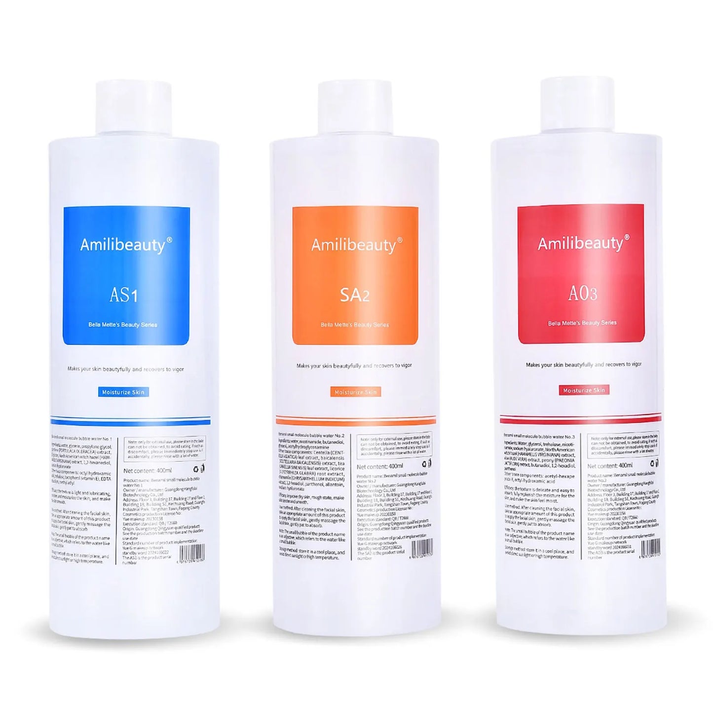 3pcs/Lot 1200ML Hydra Liquid Face Serum Facial Aqua Peel Solution