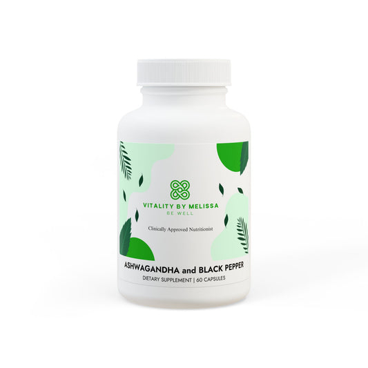 Ashwagandha and Black Pepper Supplement (60 capsules)