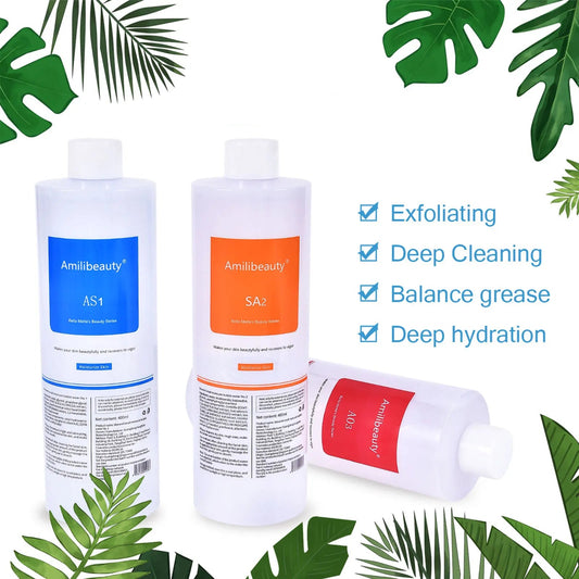 3pcs/Lot 1200ML Hydra Liquid Face Serum Facial Aqua Peel Solution